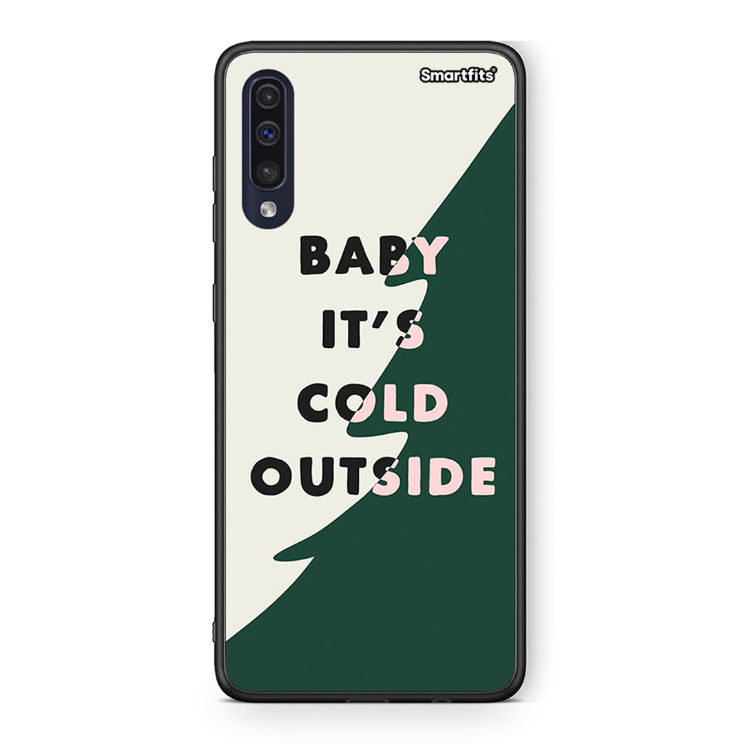 Samsung A70 Cold Outside θήκη από τη Smartfits με σχέδιο στο πίσω μέρος και μαύρο περίβλημα | Smartphone case with colorful back and black bezels by Smartfits