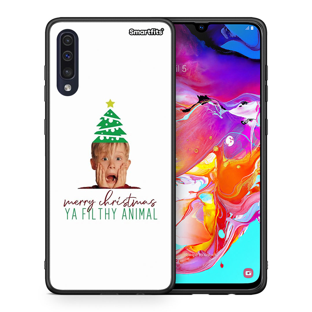 Θήκη Samsung A70 Filthy Animal από τη Smartfits με σχέδιο στο πίσω μέρος και μαύρο περίβλημα | Samsung A70 Filthy Animal case with colorful back and black bezels