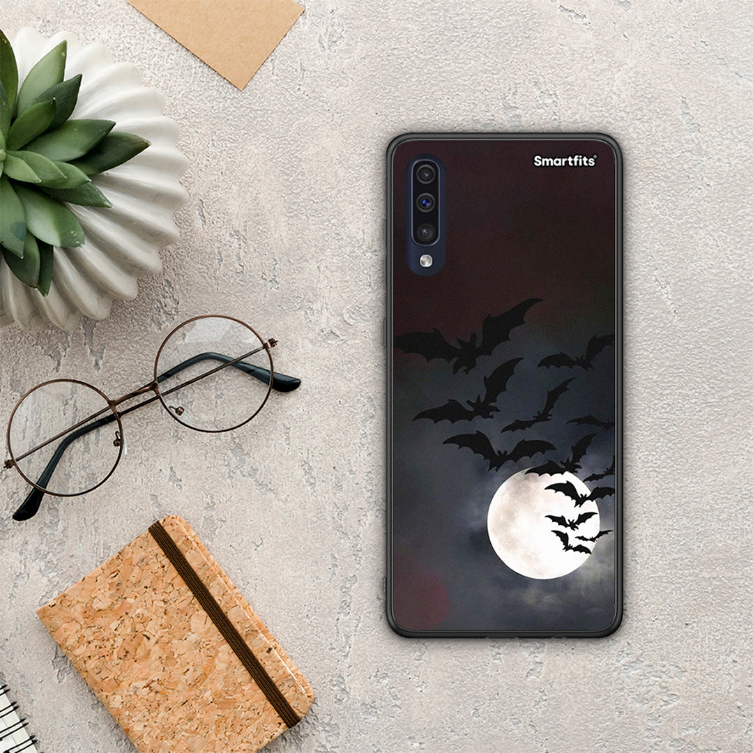Halloween Bat Night - Samsung Galaxy A70 θήκη