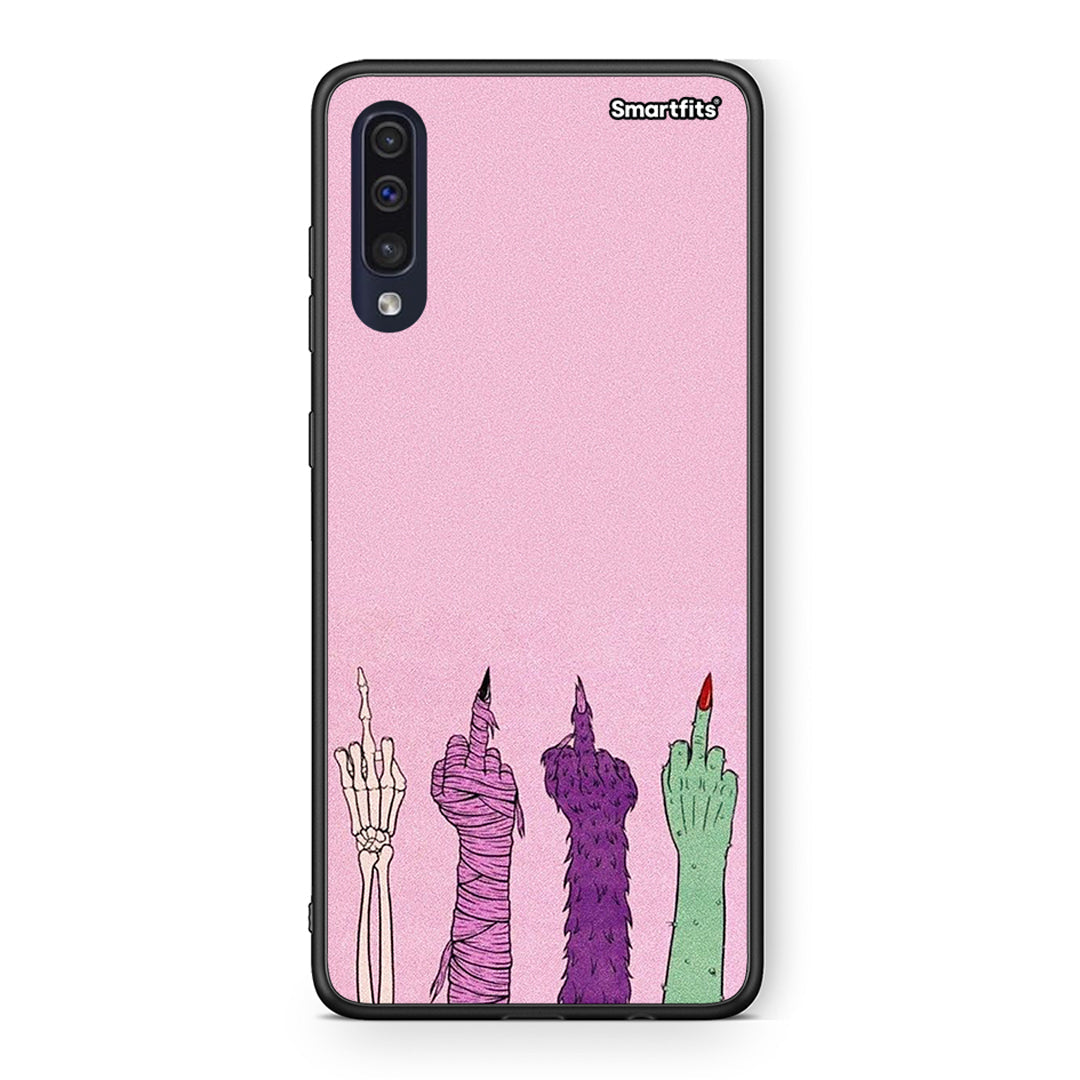 Samsung A70 Halloween Be A Lady Θήκη από τη Smartfits με σχέδιο στο πίσω μέρος και μαύρο περίβλημα | Smartphone case with colorful back and black bezels by Smartfits