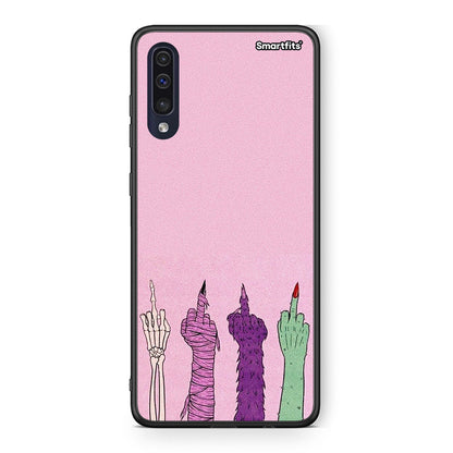 Samsung A70 Halloween Be A Lady Θήκη από τη Smartfits με σχέδιο στο πίσω μέρος και μαύρο περίβλημα | Smartphone case with colorful back and black bezels by Smartfits