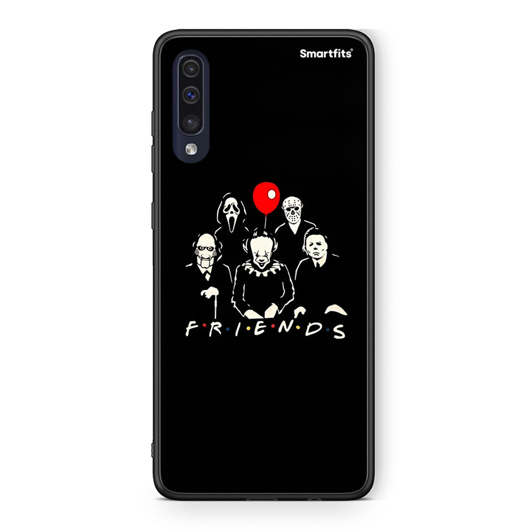 Samsung A70 Halloween Friends Θήκη από τη Smartfits με σχέδιο στο πίσω μέρος και μαύρο περίβλημα | Smartphone case with colorful back and black bezels by Smartfits