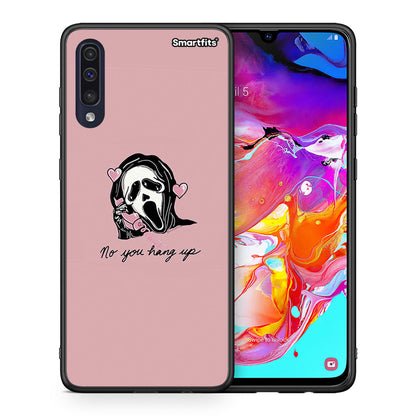 Θήκη Samsung A70 Halloween Hang Up από τη Smartfits με σχέδιο στο πίσω μέρος και μαύρο περίβλημα | Samsung A70 Halloween Hang Up case with colorful back and black bezels