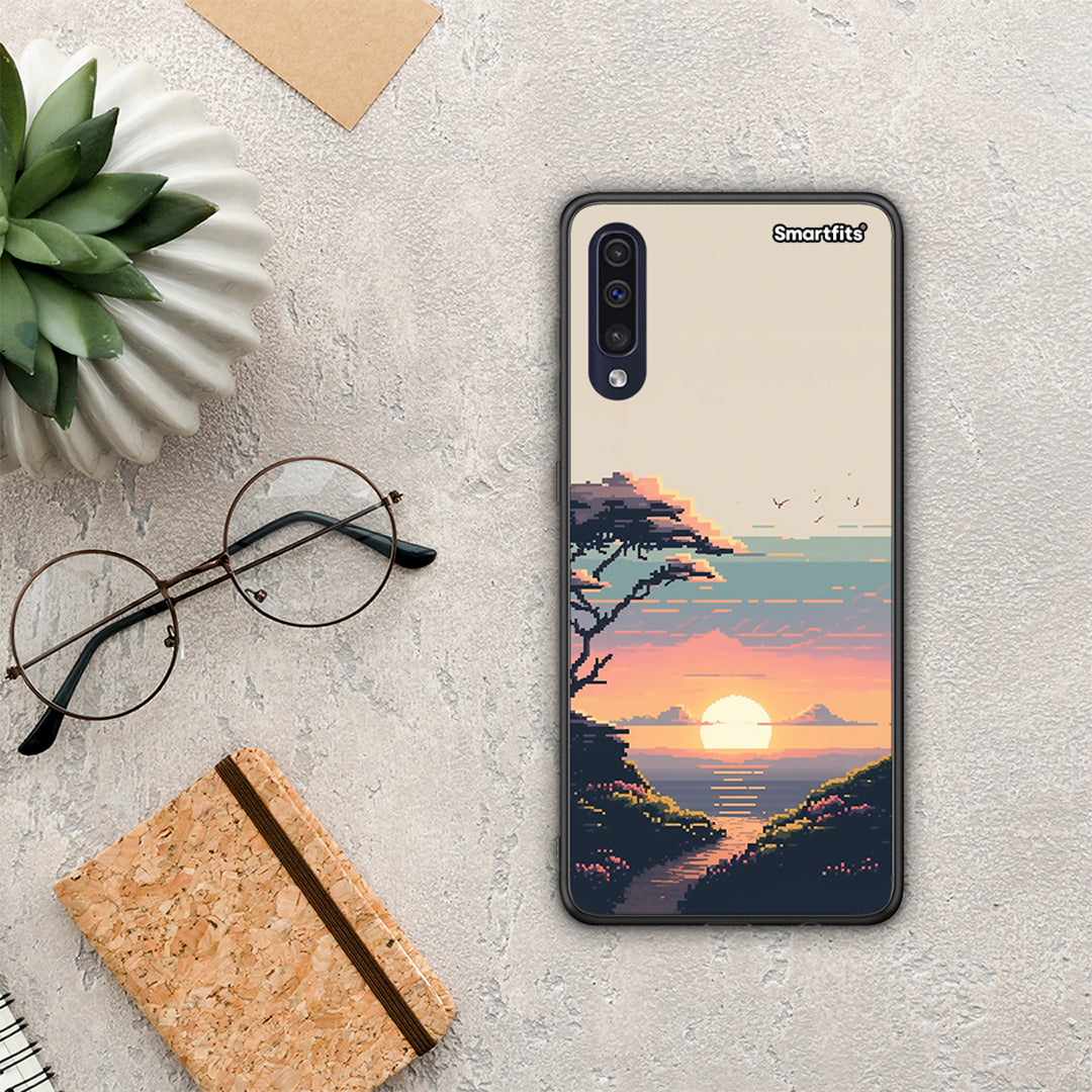 Pixel Sunset - Samsung Galaxy A70 θήκη