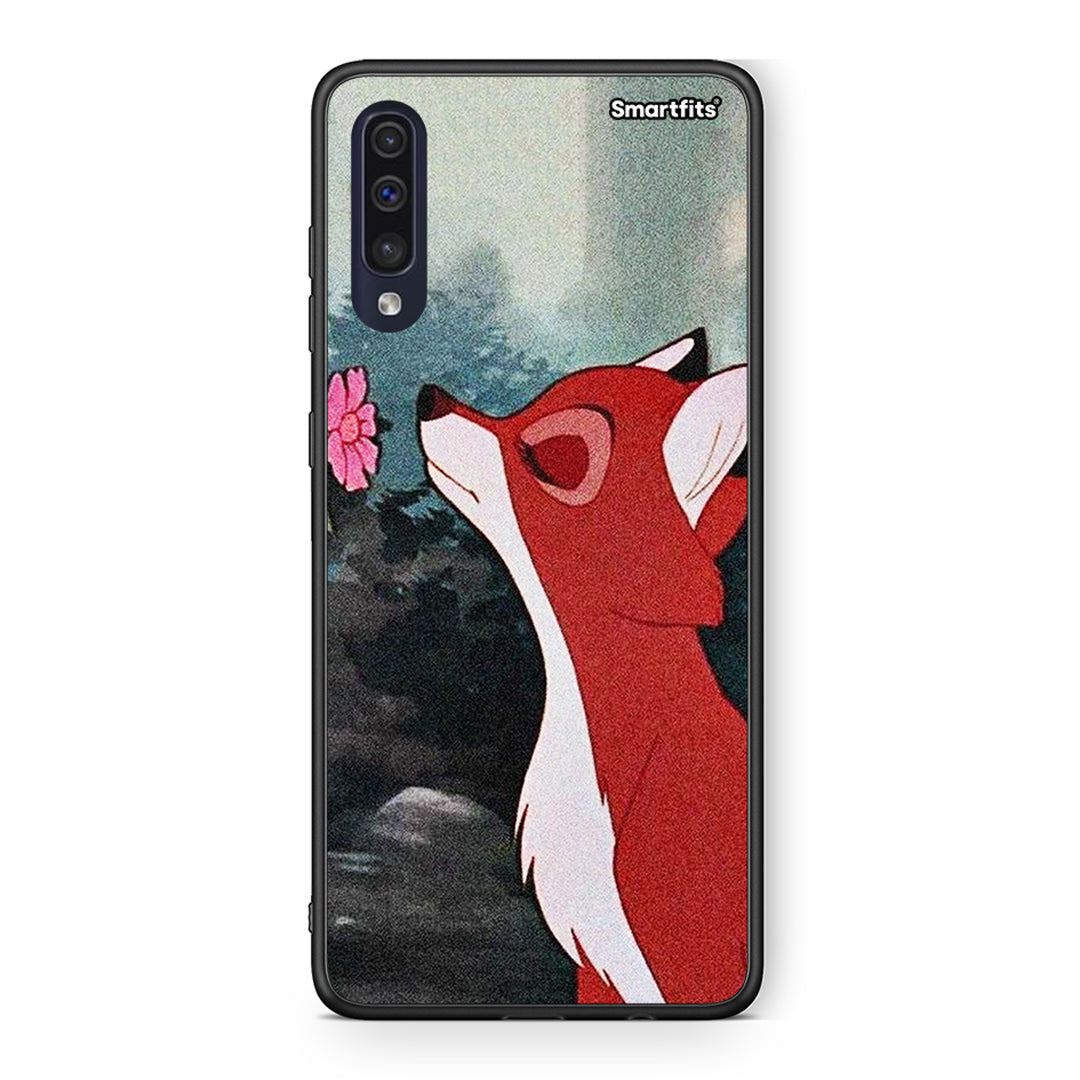 Samsung A70 Tod And Vixey Love 2 θήκη από τη Smartfits με σχέδιο στο πίσω μέρος και μαύρο περίβλημα | Smartphone case with colorful back and black bezels by Smartfits
