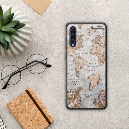 World Map - Samsung Galaxy A70 θήκη
