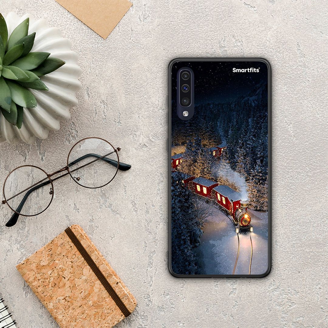 Xmas Train - Samsung Galaxy A70 θήκη