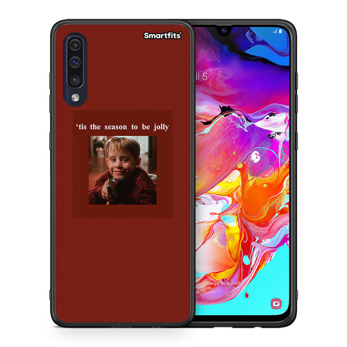 Θήκη Samsung A70 Xmas Ultimate Spirit από τη Smartfits με σχέδιο στο πίσω μέρος και μαύρο περίβλημα | Samsung A70 Xmas Ultimate Spirit case with colorful back and black bezels