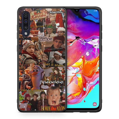 Θήκη Samsung A70 Xmas Wishes από τη Smartfits με σχέδιο στο πίσω μέρος και μαύρο περίβλημα | Samsung A70 Xmas Wishes case with colorful back and black bezels