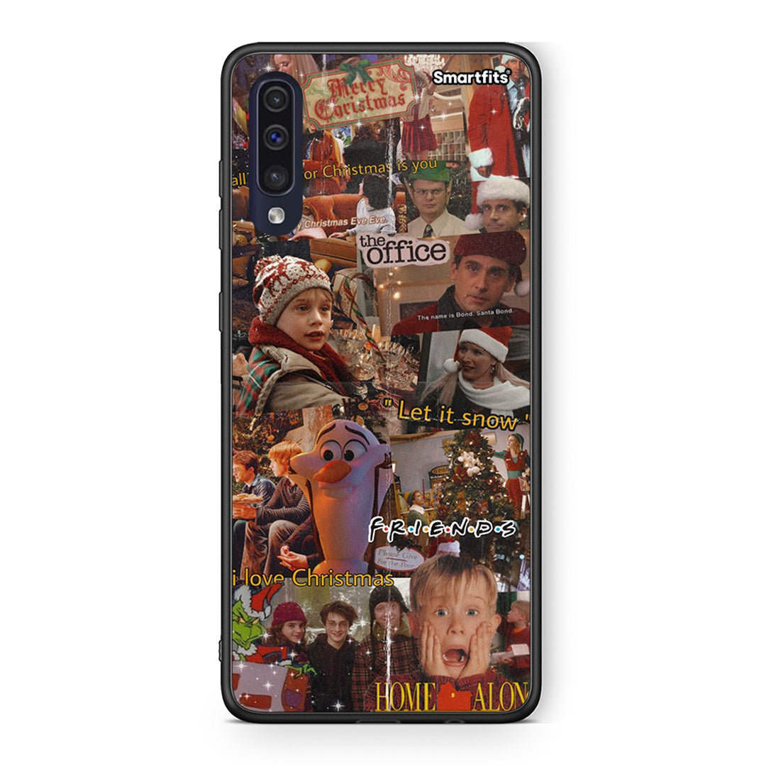 Samsung A70 Xmas Wishes θήκη από τη Smartfits με σχέδιο στο πίσω μέρος και μαύρο περίβλημα | Smartphone case with colorful back and black bezels by Smartfits