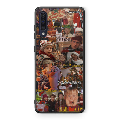 Samsung A70 Xmas Wishes θήκη από τη Smartfits με σχέδιο στο πίσω μέρος και μαύρο περίβλημα | Smartphone case with colorful back and black bezels by Smartfits