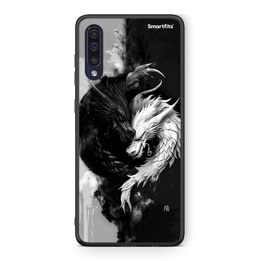 Samsung A70 Yin Yang Θήκη από τη Smartfits με σχέδιο στο πίσω μέρος και μαύρο περίβλημα | Smartphone case with colorful back and black bezels by Smartfits
