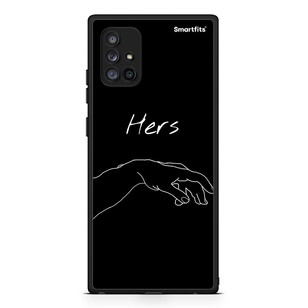 Samsung Galaxy A71 5G Aeshetic Love 1 Θήκη Αγίου Βαλεντίνου από τη Smartfits με σχέδιο στο πίσω μέρος και μαύρο περίβλημα | Smartphone case with colorful back and black bezels by Smartfits