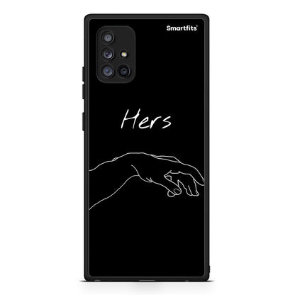 Samsung Galaxy A71 5G Aeshetic Love 1 Θήκη Αγίου Βαλεντίνου από τη Smartfits με σχέδιο στο πίσω μέρος και μαύρο περίβλημα | Smartphone case with colorful back and black bezels by Smartfits