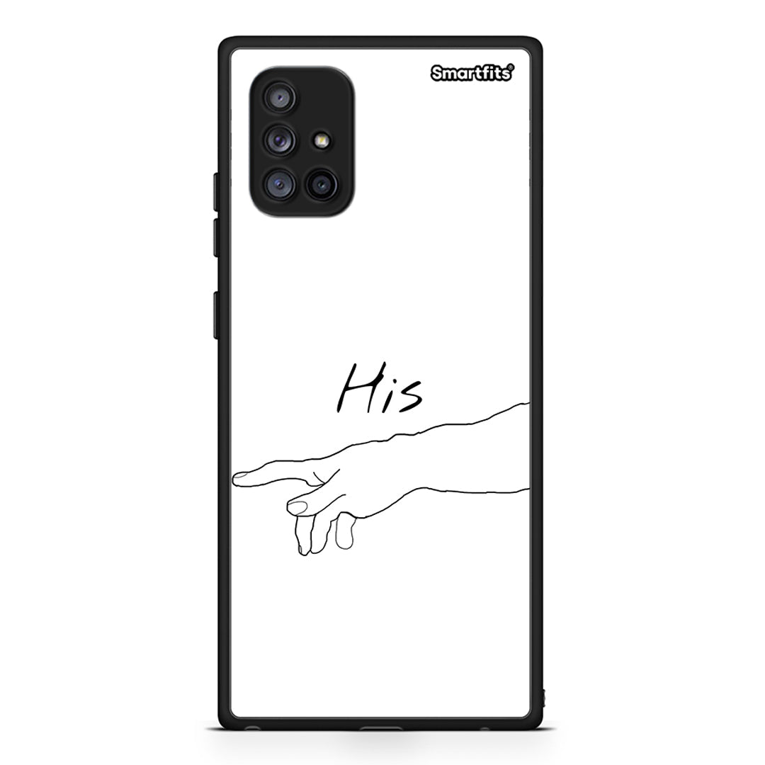 Samsung Galaxy A71 5G Aeshetic Love 2 Θήκη Αγίου Βαλεντίνου από τη Smartfits με σχέδιο στο πίσω μέρος και μαύρο περίβλημα | Smartphone case with colorful back and black bezels by Smartfits