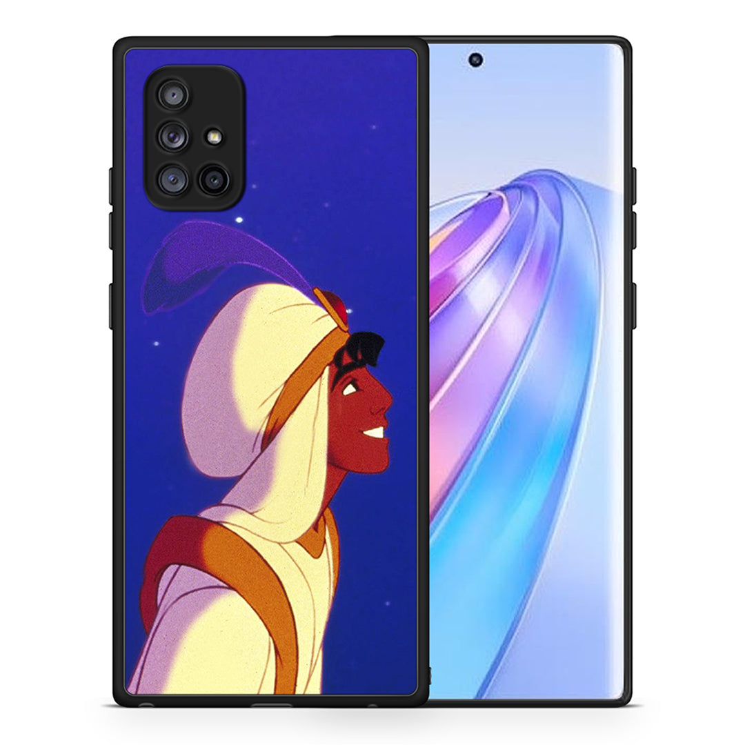 Θήκη Samsung Galaxy A71 5G Alladin And Jasmine Love 1 από τη Smartfits με σχέδιο στο πίσω μέρος και μαύρο περίβλημα | Samsung Galaxy A71 5G Alladin And Jasmine Love 1 case with colorful back and black bezels