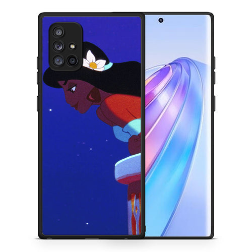 Θήκη Samsung Galaxy A71 5G Alladin And Jasmine Love 2 από τη Smartfits με σχέδιο στο πίσω μέρος και μαύρο περίβλημα | Samsung Galaxy A71 5G Alladin And Jasmine Love 2 case with colorful back and black bezels