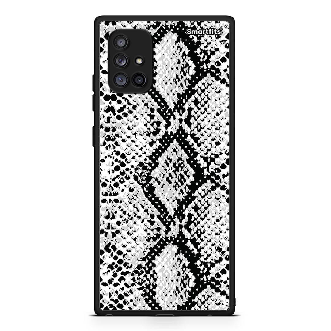 24 - Samsung Galaxy A71 5G White Snake Animal case, cover, bumper