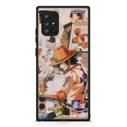 Samsung Galaxy A71 5G Anime Collage θήκη από τη Smartfits με σχέδιο στο πίσω μέρος και μαύρο περίβλημα | Smartphone case with colorful back and black bezels by Smartfits