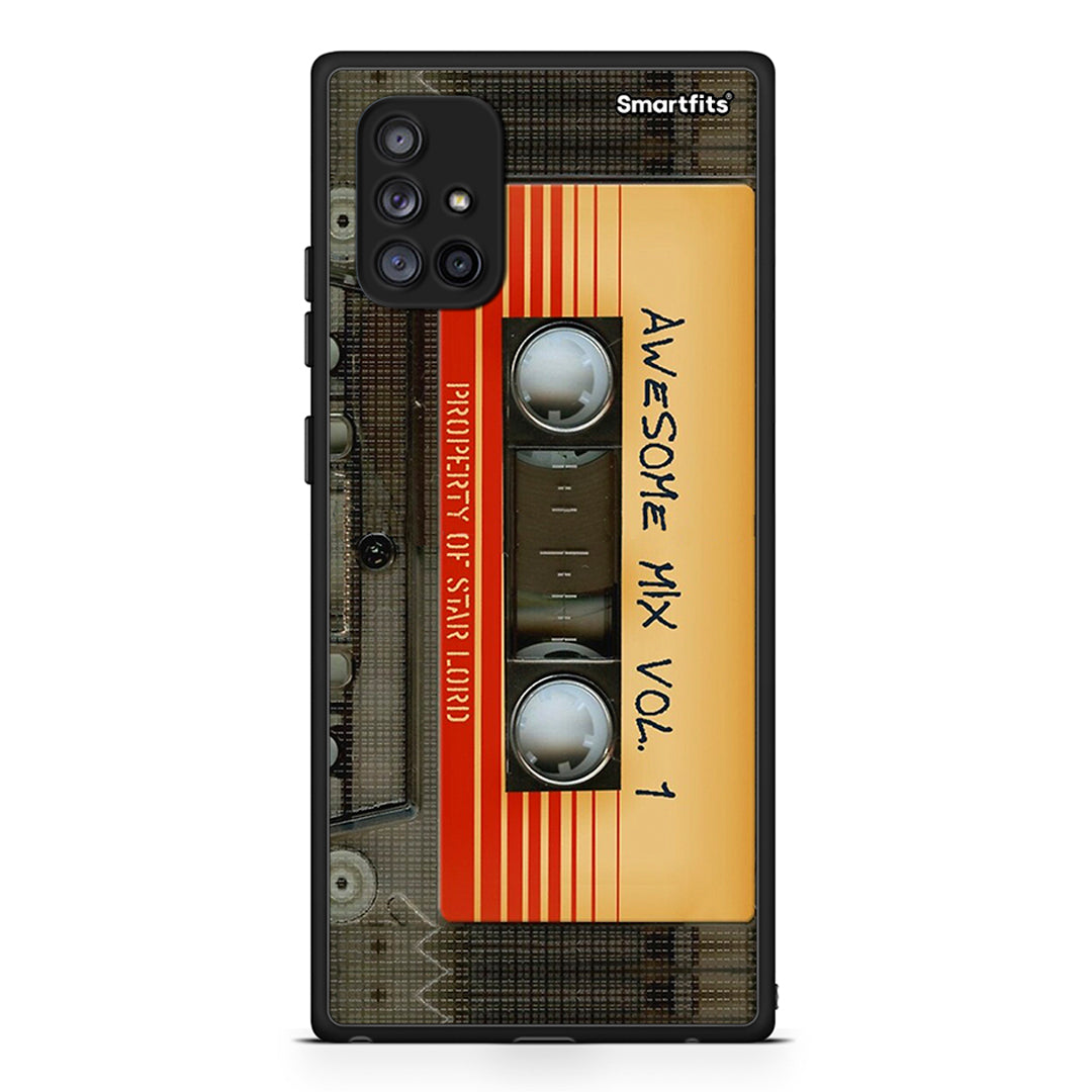 Samsung Galaxy A71 5G Awesome Mix θήκη από τη Smartfits με σχέδιο στο πίσω μέρος και μαύρο περίβλημα | Smartphone case with colorful back and black bezels by Smartfits
