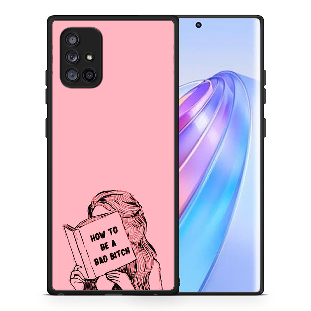 Θήκη Samsung Galaxy A71 5G Bad Bitch από τη Smartfits με σχέδιο στο πίσω μέρος και μαύρο περίβλημα | Samsung Galaxy A71 5G Bad Bitch case with colorful back and black bezels