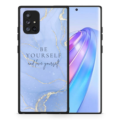 Θήκη Samsung Galaxy A71 5G Be Yourself από τη Smartfits με σχέδιο στο πίσω μέρος και μαύρο περίβλημα | Samsung Galaxy A71 5G Be Yourself case with colorful back and black bezels