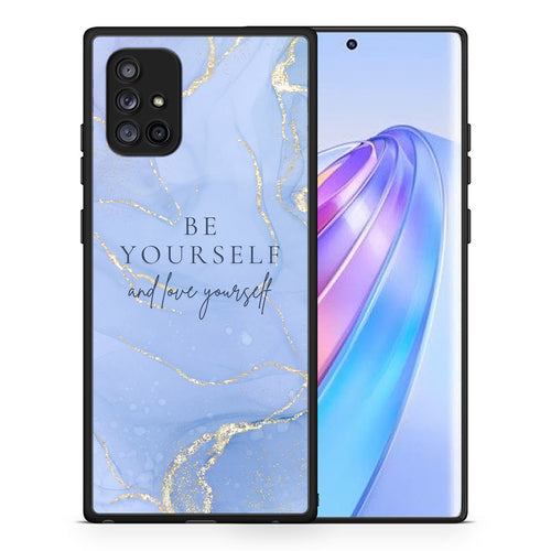 Θήκη Samsung Galaxy A71 5G Be Yourself από τη Smartfits με σχέδιο στο πίσω μέρος και μαύρο περίβλημα | Samsung Galaxy A71 5G Be Yourself case with colorful back and black bezels