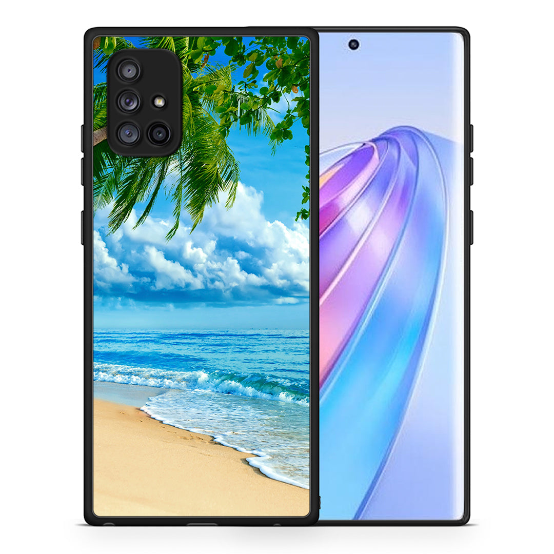 Θήκη Samsung Galaxy A71 5G Beautiful Beach από τη Smartfits με σχέδιο στο πίσω μέρος και μαύρο περίβλημα | Samsung Galaxy A71 5G Beautiful Beach case with colorful back and black bezels