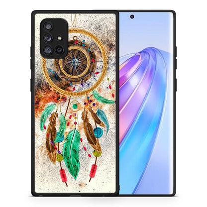 Θήκη Samsung Galaxy A71 5G DreamCatcher Boho από τη Smartfits με σχέδιο στο πίσω μέρος και μαύρο περίβλημα | Samsung Galaxy A71 5G DreamCatcher Boho case with colorful back and black bezels