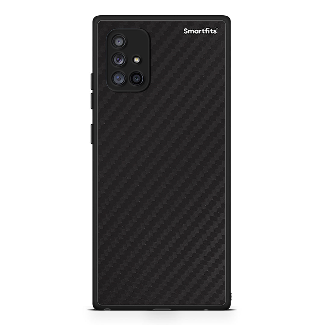 Samsung Galaxy A71 5G Carbon Black θήκη από τη Smartfits με σχέδιο στο πίσω μέρος και μαύρο περίβλημα | Smartphone case with colorful back and black bezels by Smartfits