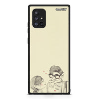 Thumbnail for Samsung Galaxy A71 5G Carl And Ellie θήκη από τη Smartfits με σχέδιο στο πίσω μέρος και μαύρο περίβλημα | Smartphone case with colorful back and black bezels by Smartfits