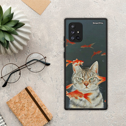 Cat Goldfish - Samsung Galaxy A71 5G θήκη