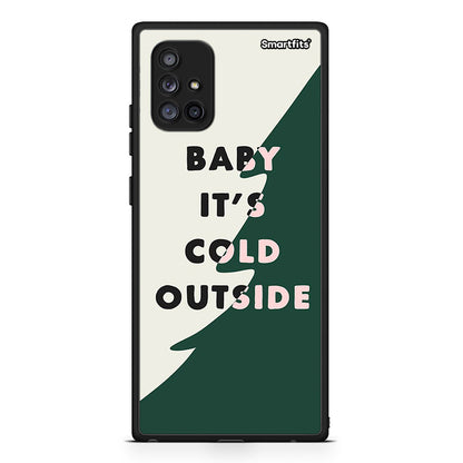 Samsung Galaxy A71 5G Cold Outside θήκη από τη Smartfits με σχέδιο στο πίσω μέρος και μαύρο περίβλημα | Smartphone case with colorful back and black bezels by Smartfits