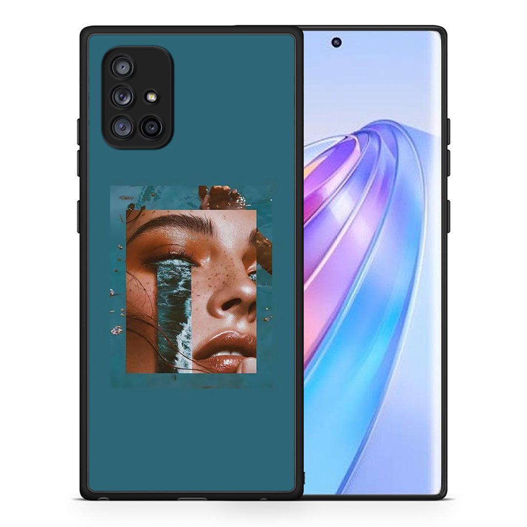 Θήκη Samsung Galaxy A71 5G Cry An Ocean από τη Smartfits με σχέδιο στο πίσω μέρος και μαύρο περίβλημα | Samsung Galaxy A71 5G Cry An Ocean case with colorful back and black bezels
