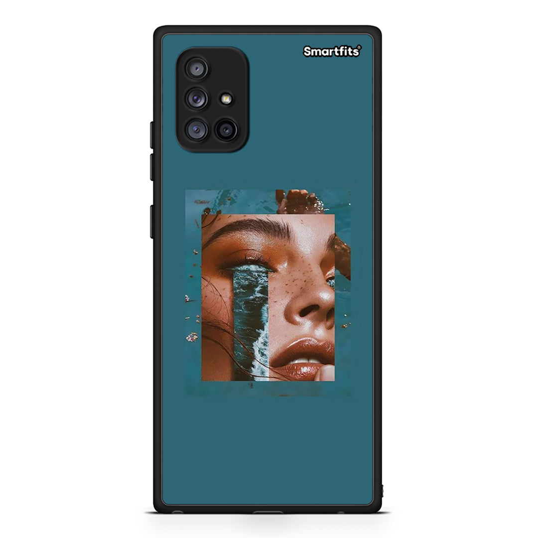 Samsung Galaxy A71 5G Cry An Ocean θήκη από τη Smartfits με σχέδιο στο πίσω μέρος και μαύρο περίβλημα | Smartphone case with colorful back and black bezels by Smartfits