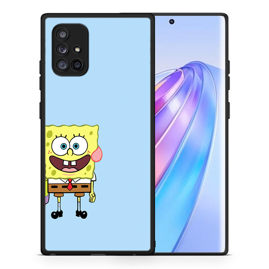 Θήκη Samsung Galaxy A71 5G Friends Bob από τη Smartfits με σχέδιο στο πίσω μέρος και μαύρο περίβλημα | Samsung Galaxy A71 5G Friends Bob case with colorful back and black bezels