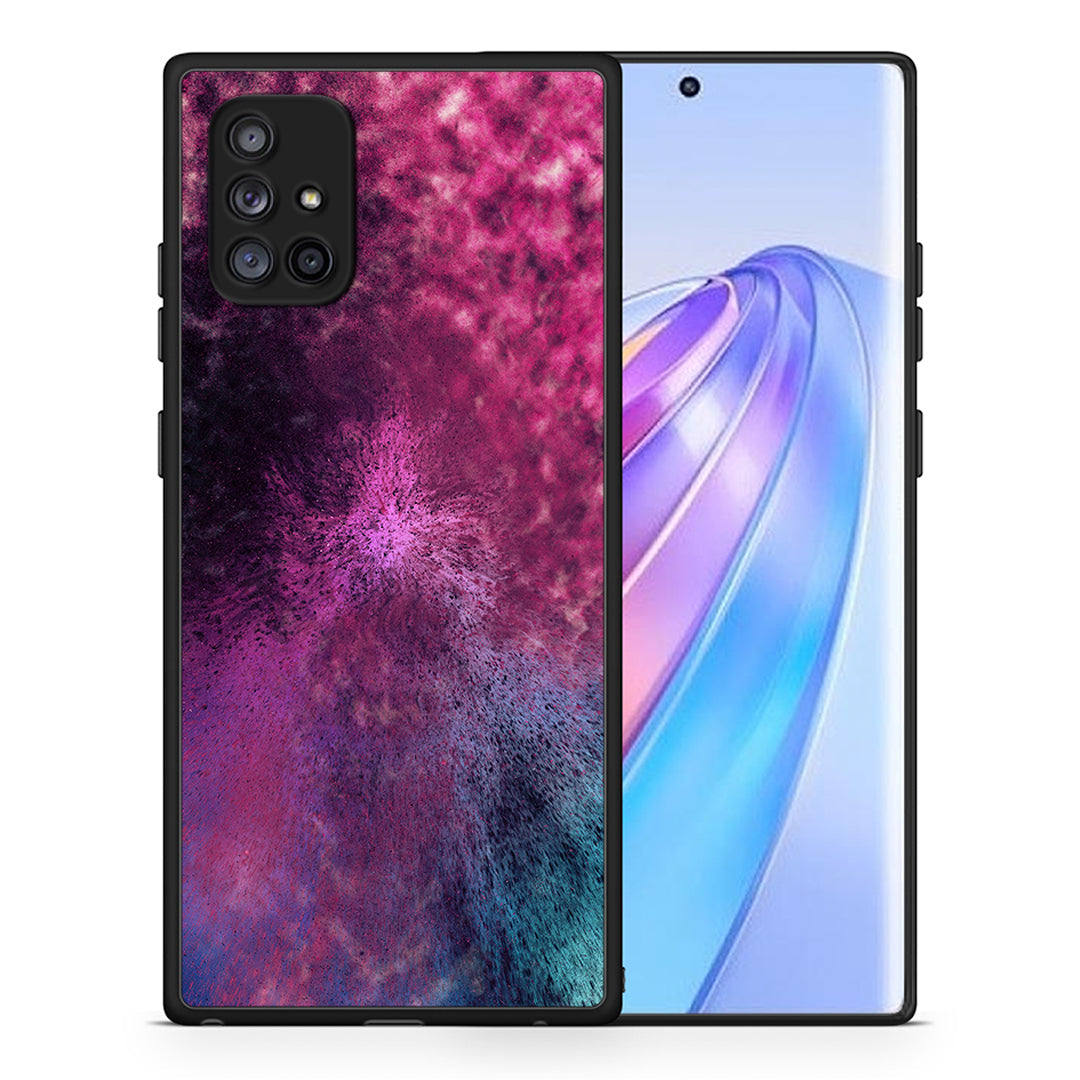 Θήκη Samsung Galaxy A71 5G Aurora Galaxy από τη Smartfits με σχέδιο στο πίσω μέρος και μαύρο περίβλημα | Samsung Galaxy A71 5G Aurora Galaxy case with colorful back and black bezels