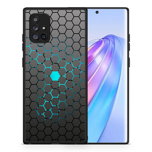 Θήκη Samsung Galaxy A71 5G Hexagonal Geometric από τη Smartfits με σχέδιο στο πίσω μέρος και μαύρο περίβλημα | Samsung Galaxy A71 5G Hexagonal Geometric case with colorful back and black bezels