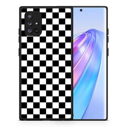 Θήκη Samsung Galaxy A71 5G Squares Geometric από τη Smartfits με σχέδιο στο πίσω μέρος και μαύρο περίβλημα | Samsung Galaxy A71 5G Squares Geometric case with colorful back and black bezels