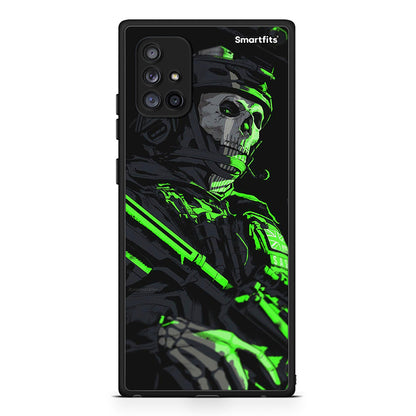 Samsung Galaxy A71 5G Green Soldier Θήκη Αγίου Βαλεντίνου από τη Smartfits με σχέδιο στο πίσω μέρος και μαύρο περίβλημα | Smartphone case with colorful back and black bezels by Smartfits