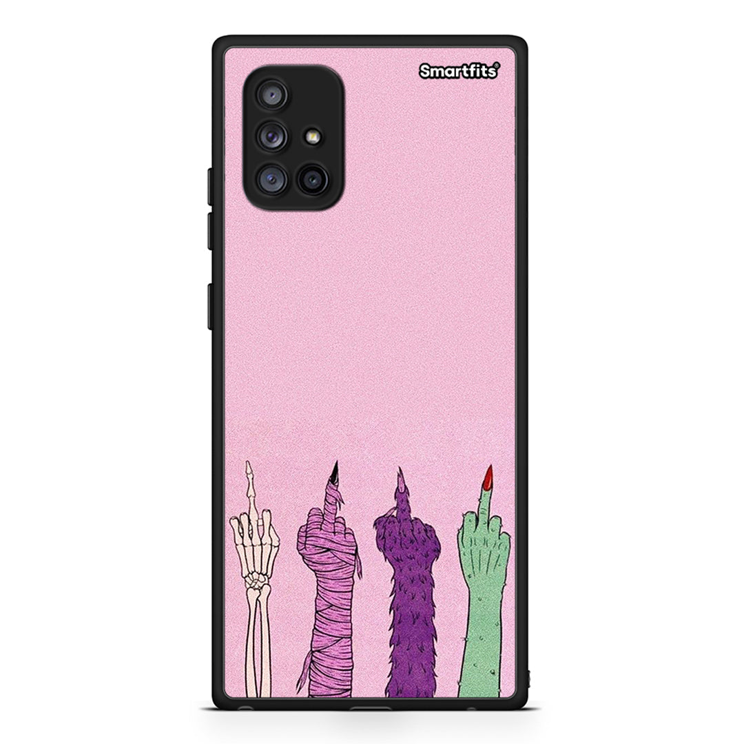 Samsung Galaxy A71 5G Halloween Be A Lady Θήκη από τη Smartfits με σχέδιο στο πίσω μέρος και μαύρο περίβλημα | Smartphone case with colorful back and black bezels by Smartfits
