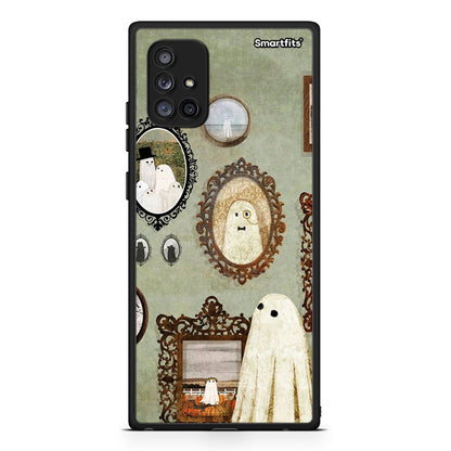 Samsung Galaxy A71 5G Halloween Ghost Season Θήκη από τη Smartfits με σχέδιο στο πίσω μέρος και μαύρο περίβλημα | Smartphone case with colorful back and black bezels by Smartfits