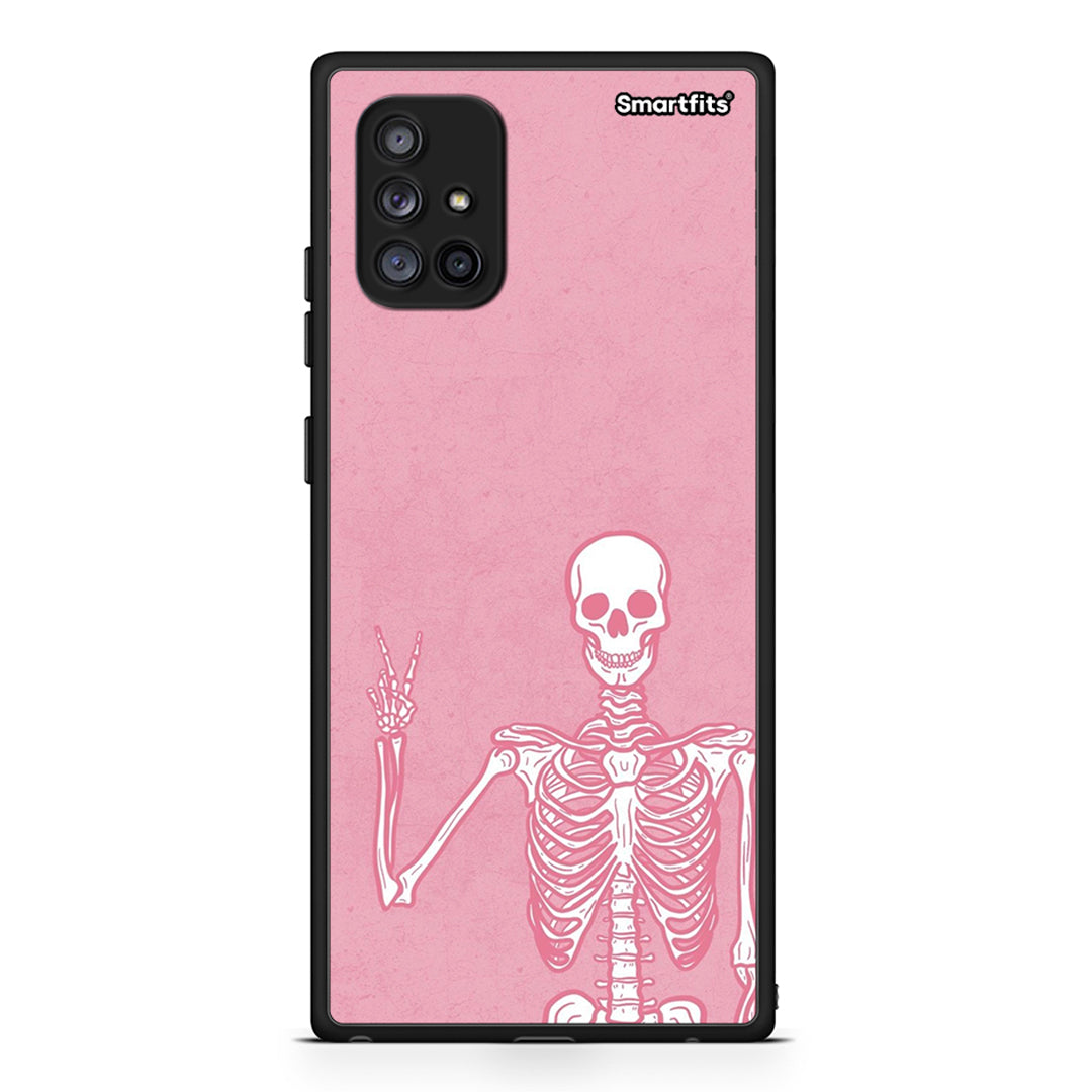 Samsung Galaxy A71 5G Halloween Motivation Θήκη από τη Smartfits με σχέδιο στο πίσω μέρος και μαύρο περίβλημα | Smartphone case with colorful back and black bezels by Smartfits