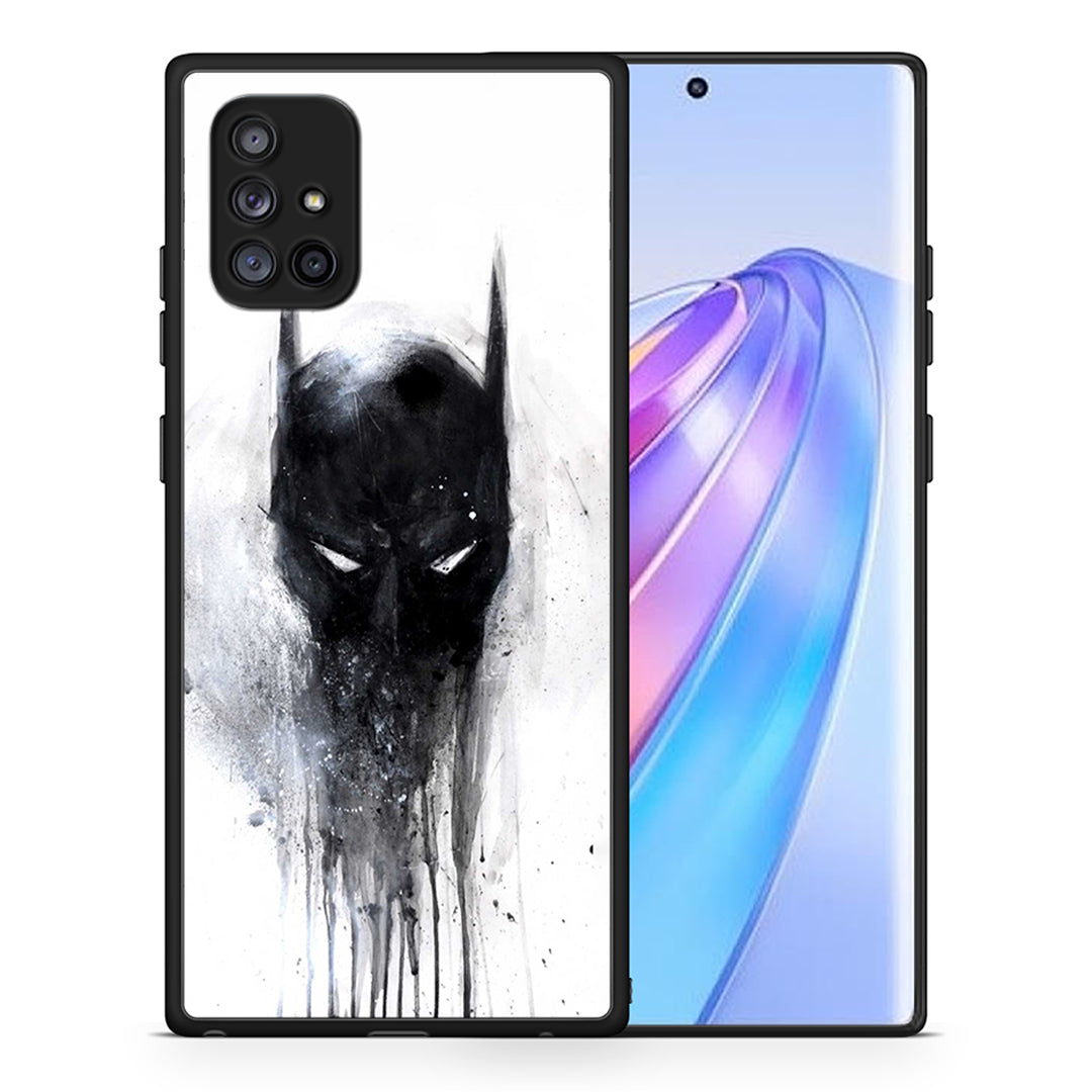 Θήκη Samsung Galaxy A71 5G Paint Bat Hero από τη Smartfits με σχέδιο στο πίσω μέρος και μαύρο περίβλημα | Samsung Galaxy A71 5G Paint Bat Hero case with colorful back and black bezels