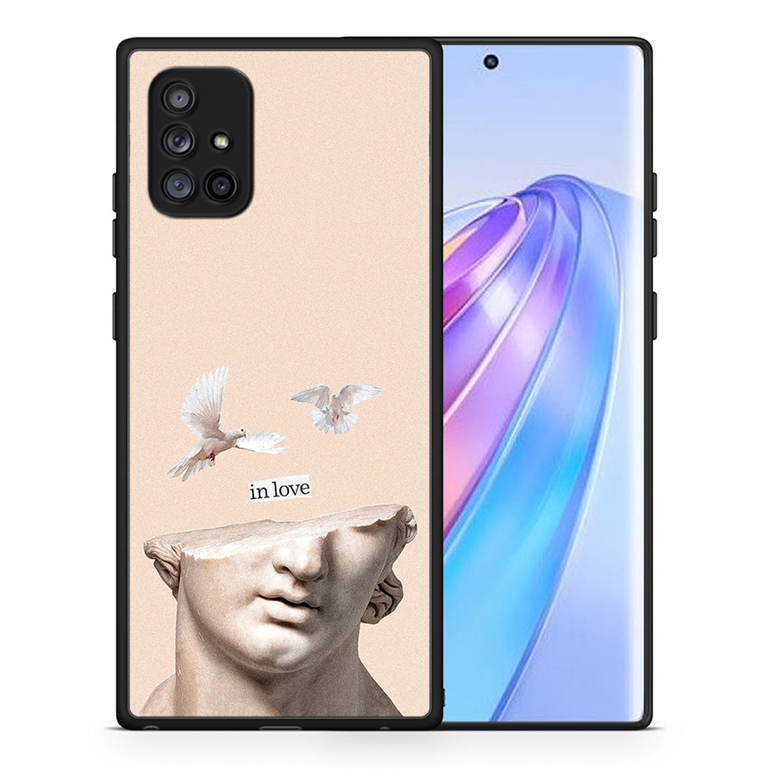Θήκη Samsung Galaxy A71 5G In Love από τη Smartfits με σχέδιο στο πίσω μέρος και μαύρο περίβλημα | Samsung Galaxy A71 5G In Love case with colorful back and black bezels