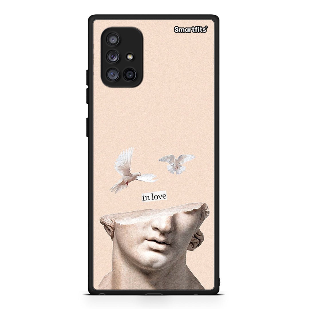 Samsung Galaxy A71 5G In Love θήκη από τη Smartfits με σχέδιο στο πίσω μέρος και μαύρο περίβλημα | Smartphone case with colorful back and black bezels by Smartfits