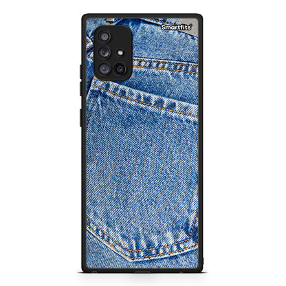 Samsung Galaxy A71 5G Jeans Pocket θήκη από τη Smartfits με σχέδιο στο πίσω μέρος και μαύρο περίβλημα | Smartphone case with colorful back and black bezels by Smartfits