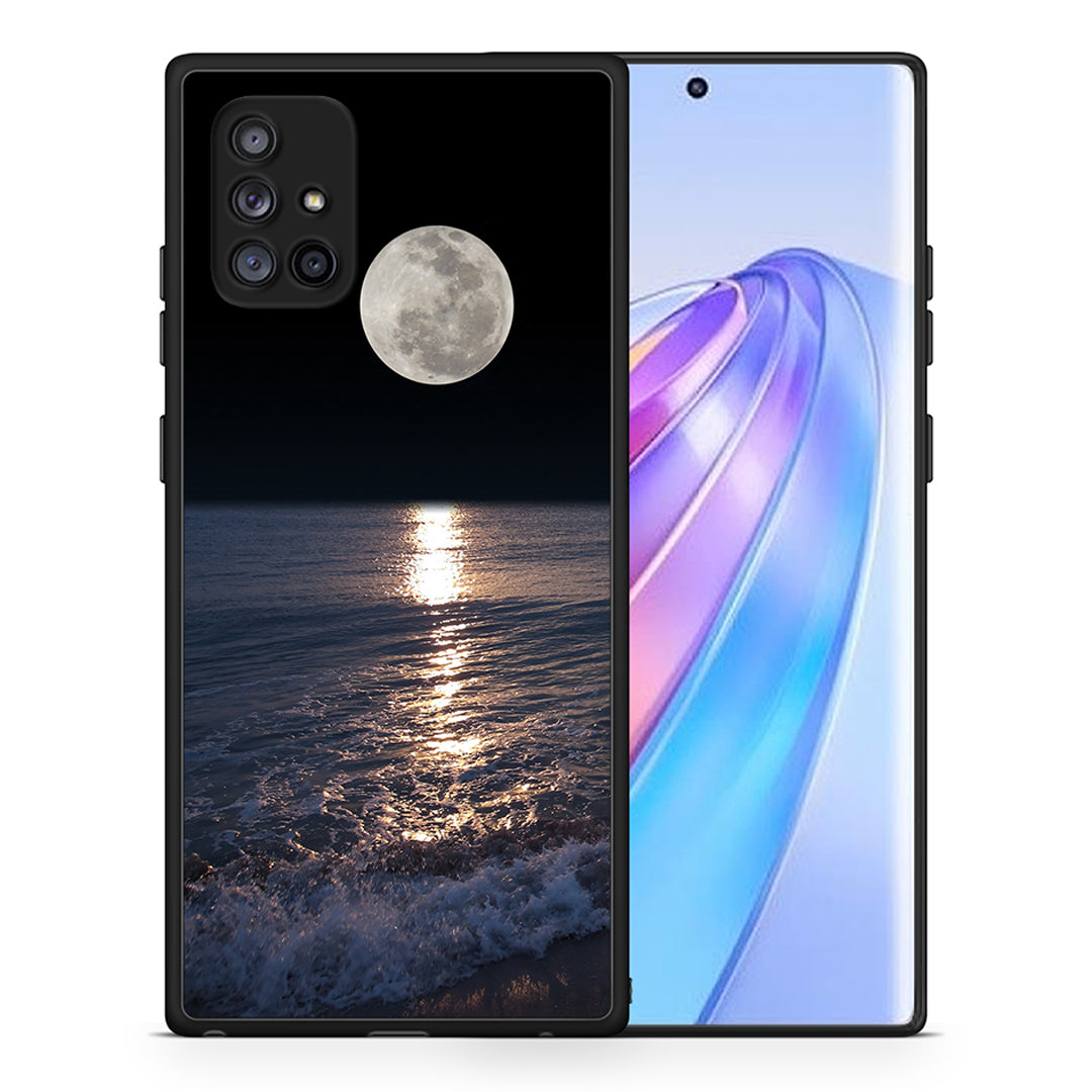 Θήκη Samsung Galaxy A71 5G Moon Landscape από τη Smartfits με σχέδιο στο πίσω μέρος και μαύρο περίβλημα | Samsung Galaxy A71 5G Moon Landscape case with colorful back and black bezels