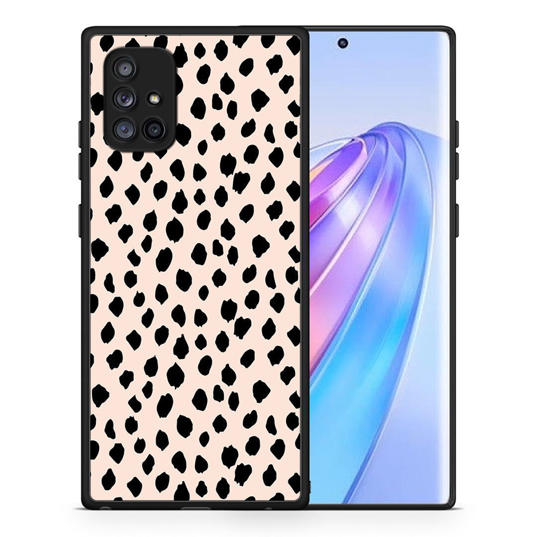 Θήκη Samsung Galaxy A71 5G New Polka Dots από τη Smartfits με σχέδιο στο πίσω μέρος και μαύρο περίβλημα | Samsung Galaxy A71 5G New Polka Dots case with colorful back and black bezels