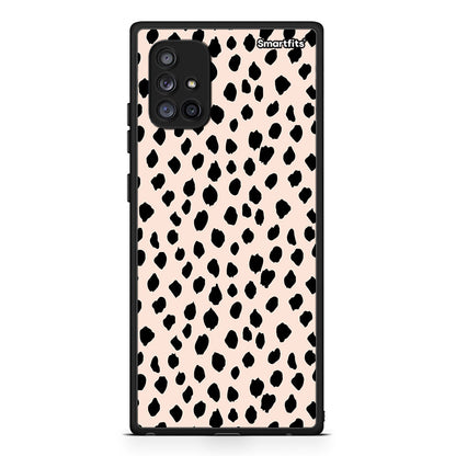 Samsung Galaxy A71 5G New Polka Dots θήκη από τη Smartfits με σχέδιο στο πίσω μέρος και μαύρο περίβλημα | Smartphone case with colorful back and black bezels by Smartfits